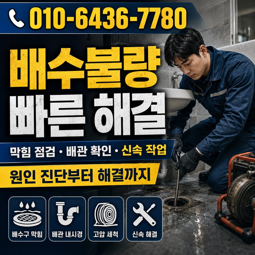 남부면 하수구막힘 빠른출동 2